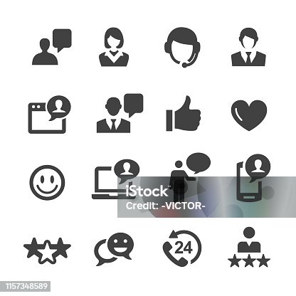 istock Customer Service Icons - Acme Series 1157348589