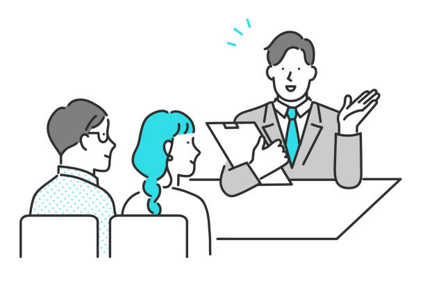 обслуживание клиентов - business meeting stock illustrations