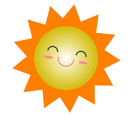 かわいい漫画太陽夏アイコン デザイン笑顔の太陽黄色のシンボル太陽の天気アイコン太陽ロゴ記号シンボル ベクトル イラスト分離された白い背景の上 まぶしいのベクターアート素材や画像を多数ご用意 Istock