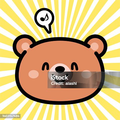 istock Cute character design of the bear 1403157484