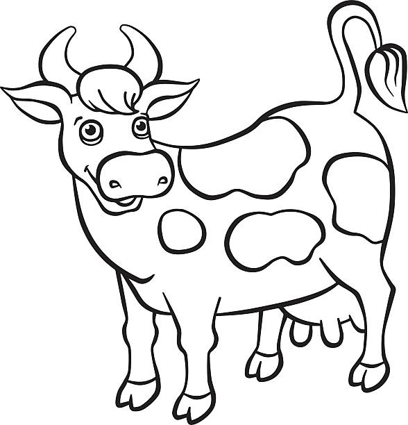 Cow Black White Illustrations, Royalty-Free Vector Graphics & Clip Art ...