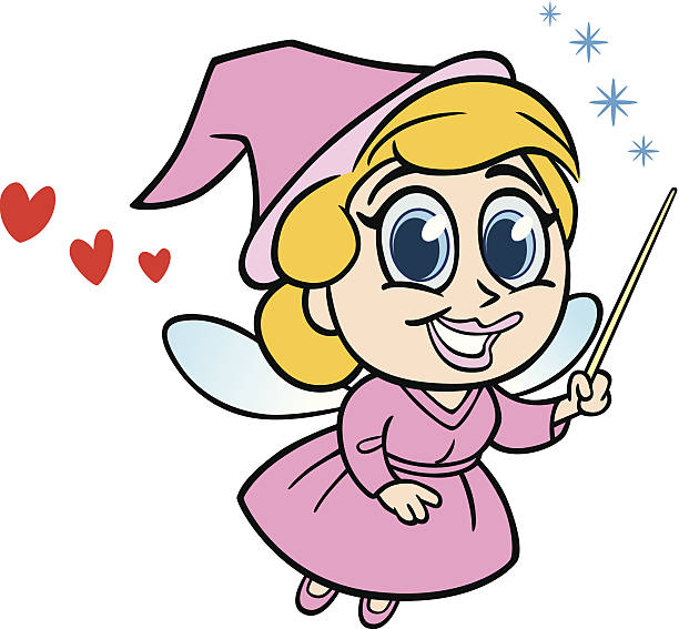 милый фея крёстная мать - fairy godmother pics stock illustrations.