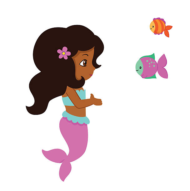 Download Silhouette Of Baby Mermaids Illustrations, Royalty-Free ...