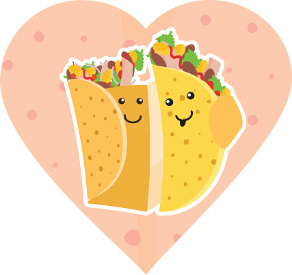cute-mexican-food-smiling-taco-and-burrito-characters-embracing-each-vector-id835825202?k=6&m=835825202&s=170667a&w=0&h=MLUC7LrMDneWqY3T8PdiOU2zmS-cs0OF2hsAgiL4iT0=