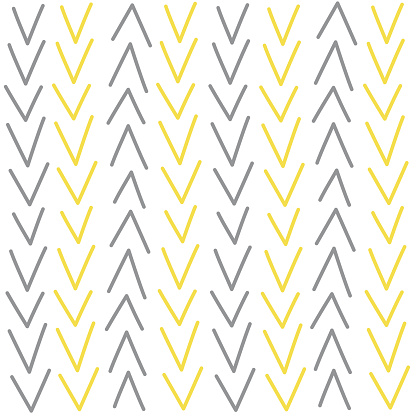 Cute modern abstract seamless vector pattern background illustration with yellow and gray chevron
