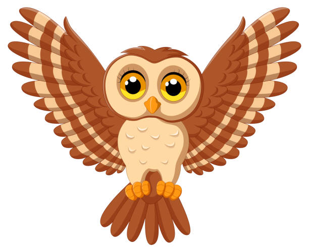 Best Owl Flying Illustrations, Royalty-Free Vector ...