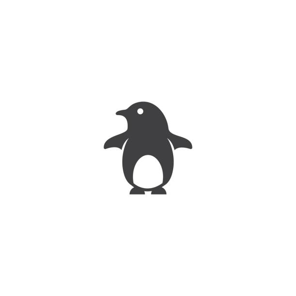 かわいいペンギンのアイコン ベクトル - ペンギン点のイラスト素材／クリップアート素材／マンガ素材／アイコン素材
