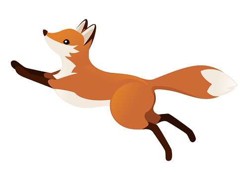 Free Jumping Fox Clipart in AI, SVG, EPS or PSD