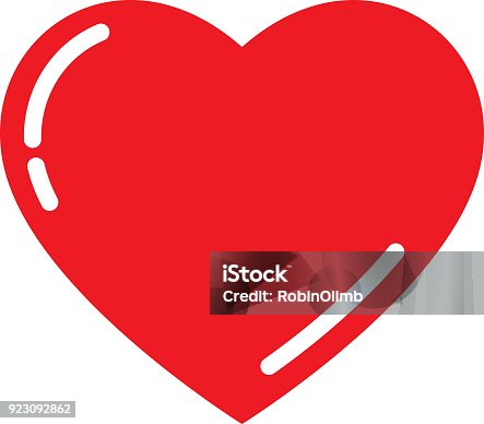 istock Cute Red Heart 923092862