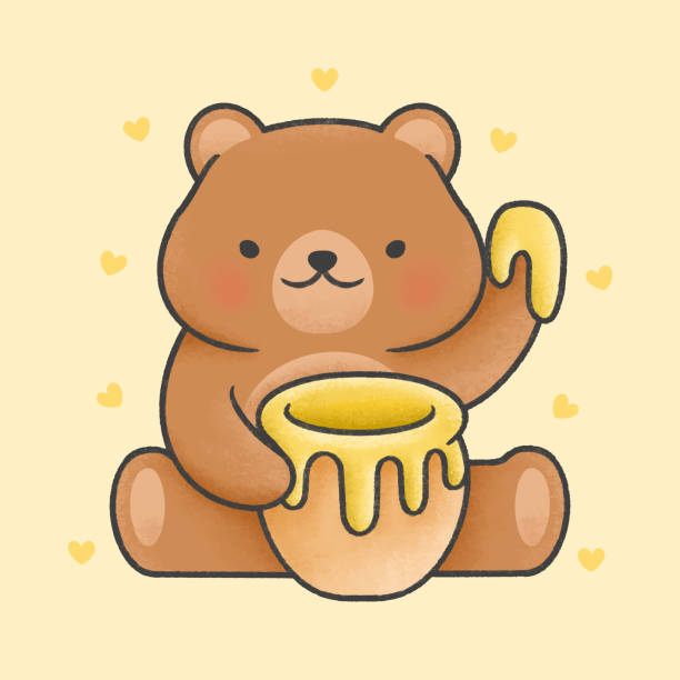 cute-teddy-bear-holding-honey-jar-cartoo