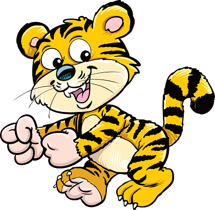 Download Joyful Tiger Clipart Vector In Ai Svg Eps Or Psd
