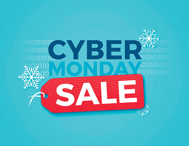 Cyber Monday Sale Cyber monday sale concept with space for copy. EPS 10 file. Transparency effects used on highlight elements. cyber monday stock illustrations