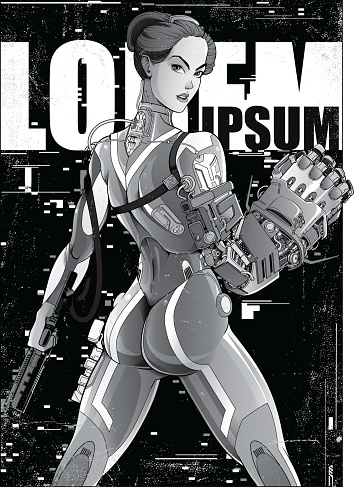 Cyberpunk Manga Poster