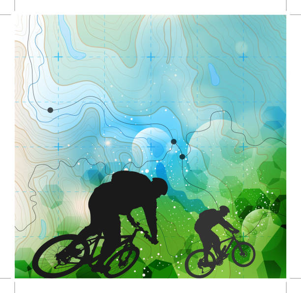 Cycling background Cycling background cycling patterns stock illustrations