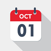 istock Daily calendar Icon - 1 October 1323326922
