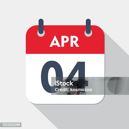 istock Daily calendar Icon - 4 April 1323312281