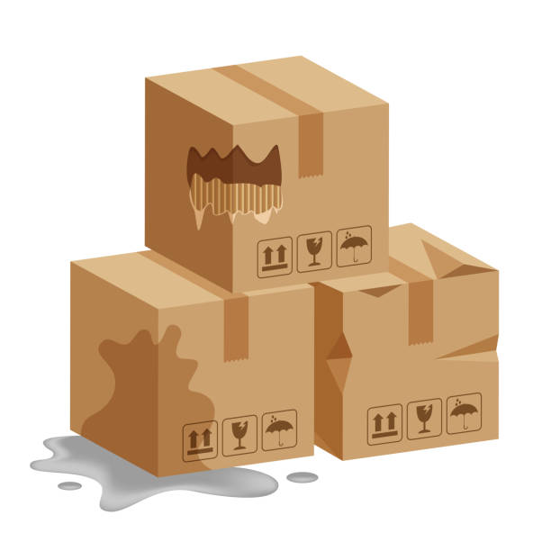 damaged crate boxes 3d, broken cardboard box, flat style cardboard parcel boxes wet, packaging cargo, isometric boxes torn, packaging box brown ripped, symbol carton box isolated white background damaged crate boxes 3d, broken cardboard box, flat style cardboard parcel boxes wet, packaging cargo, isometric boxes torn, packaging box brown ripped, symbol carton box isolated white background damaged stock illustrations