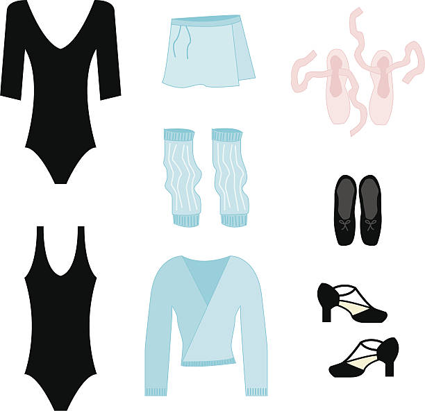 Dance Class Accessories Everything you need for dance class in a sketchy style. Download contains Illustrator CS2 ai, Illustrator 8.0 eps, and high-res jpeg. kathrynsk stock illustrations