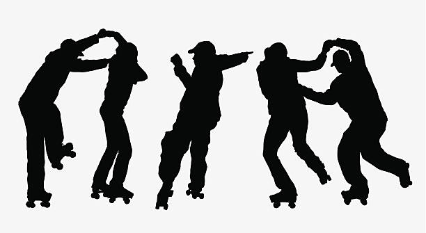 Dance! ( Vector ) Everybody dance now... urban, hiphop, retro..  svg stock illustrations