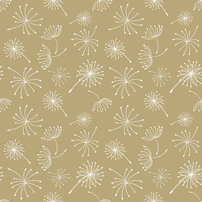 Dandelion Seamless Background Pattern
