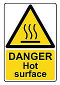 istock Danger hot surface sign 1355301354