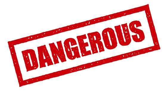 Dangerous Red Rubber Stamp Icon On Transparent Background ... Danger Stamp