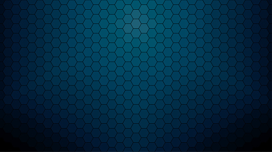 Dark blue hexagonal clear background
