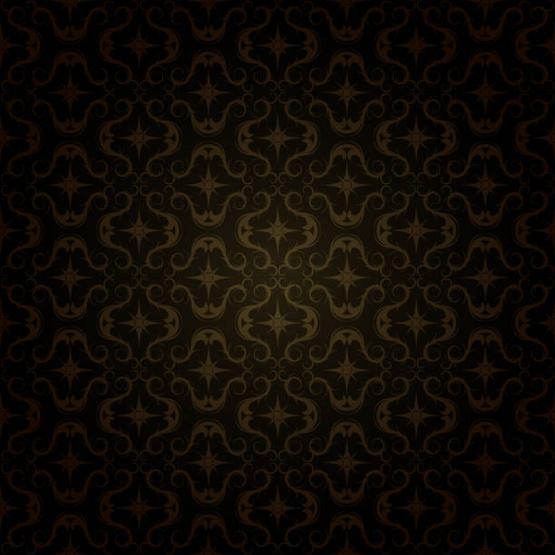 dark gold pattern vector art illustration