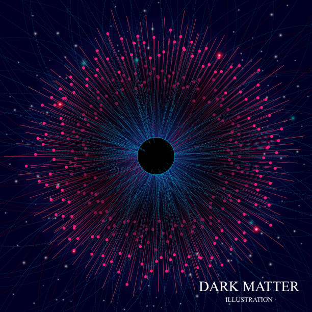Dark Matter Illustration. vector art illustration