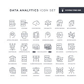 29 Data Analytics Icons - Editable Stroke - Easy to edit and customize - You can easily customize the stroke with