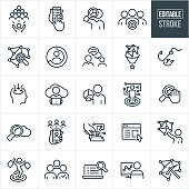 A set of data collection icons. The icons have editable strokes or outlines when using the vector file format. The icons include business people analyzing data, business person collecting data, web search, target market, network, customers, online chat, customer behavior, person shopping, data collection, cloud computing, businessman holding pie chart, web security, social network, web page, information capture, data mining, statistics and other related icons.