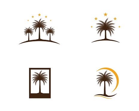 Date Tree Icon Vector Illustration Stock Illustration - Download Image Now - iStock