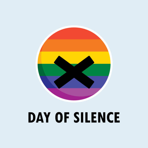 ilustrações, clipart, desenhos animados e ícones de vetor do dia do silêncio - homofobia