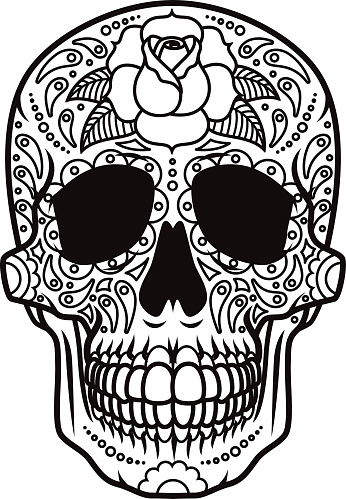 Day of the Dead Sugar Skull Icon Calavera
