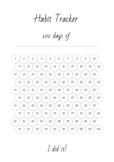 illustrations, cliparts, dessins animés et icônes de 100 jours de... - note gourmande