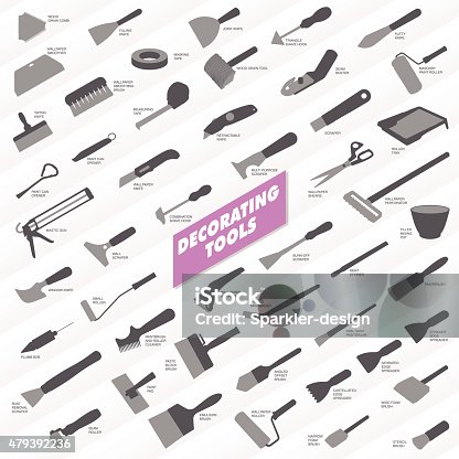 istock Decorating Tools Collection 479392236