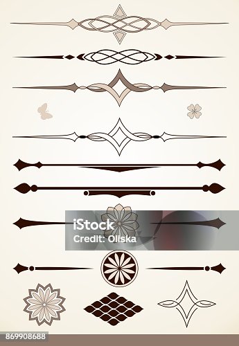 istock Decorations and dividers, Eps 10 vector file 869908688