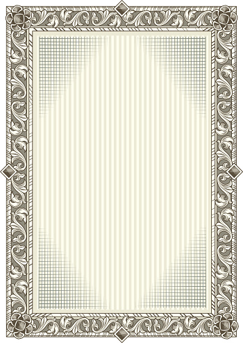design element - rectangle vintage frame, vector artwork