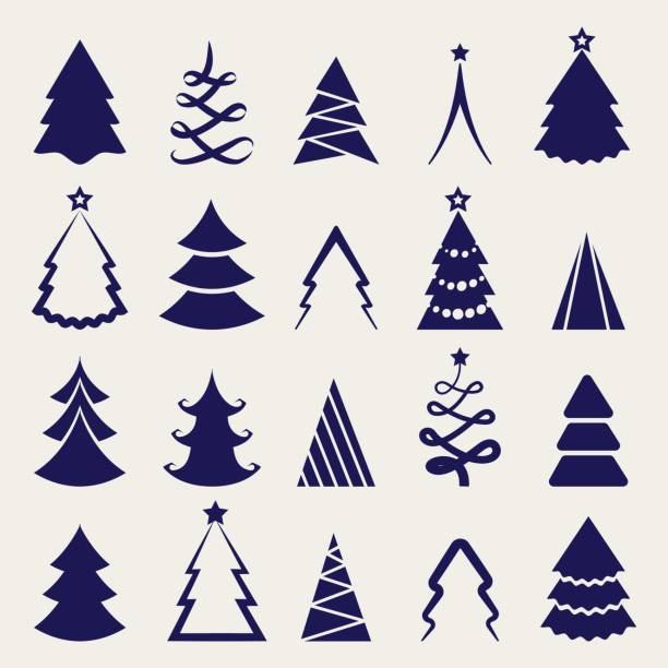 Best Christmas Tree Outline Illustrations, Royalty-Free Vector Graphics