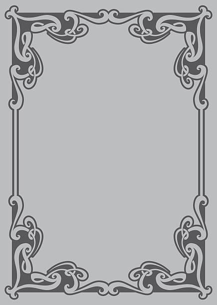 Art Nouveau Border Illustrations Royalty Free Vector Graphics And Clip