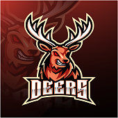 istock Deer sport mascot logo design 1171651167