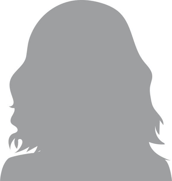 значок профиля аватара по умолчанию. серый заполнитель фотографий. нарисованная вручную, современная, женский значок профиля аватара (или � - изображение stock illustrations