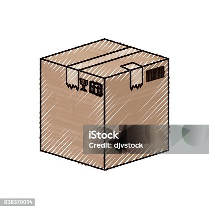 istock Delivery cardboard box 838370094