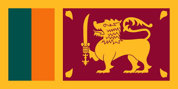 Democratic Socialist Republic of Sri Lanka Asia Flag