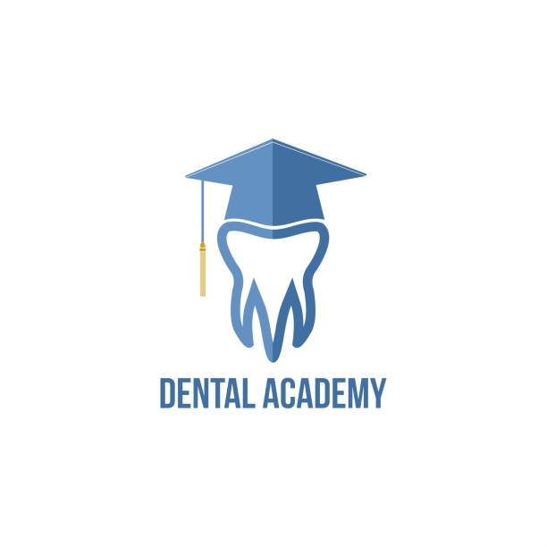 ilustrações de stock, clip art, desenhos animados e ícones de dental academy   vector - aluno dentista