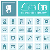 Dental Care Icon Set