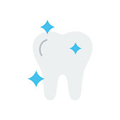istock Dental Health Flat Icon. Flat Design Vector Illustration 1333814311