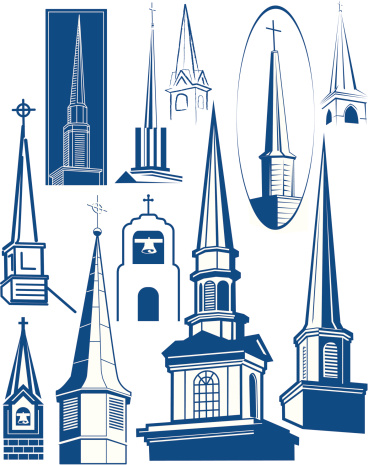 Steeple clip art collection