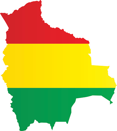Design Flag-Map of Bolivia