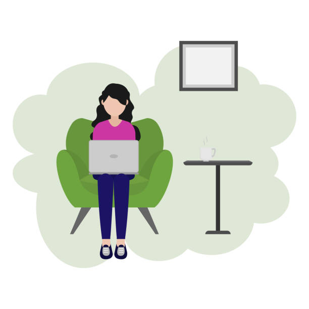 座る 女性 正面 イラスト素材 Istock 座る 女性 正面 イラスト素材 Istock